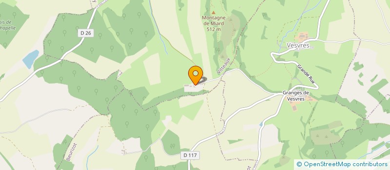 localisation de l'entreprise DE VOLNAY  ARNAY-SOUS-VITTEAUX