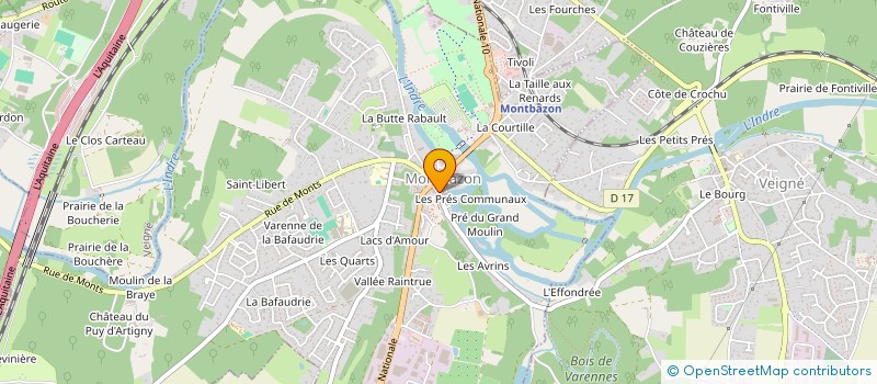 localisation de l'entreprise DE VOUS A NOUS  MONTBAZON