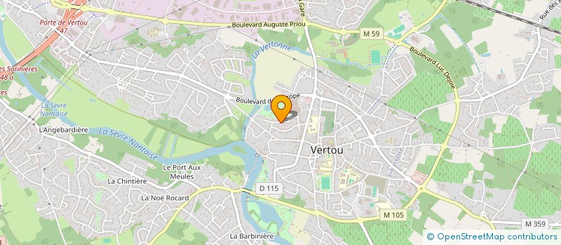 localisation de l'entreprise DE VOUS A TOIT  VERTOU