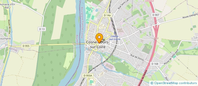 localisation de l'entreprise DE WULF IMMOBILIER à COSNE-COURS-SUR-LOIRE