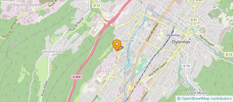 localisation de l'entreprise DE ZEF GROUP à OYONNAX