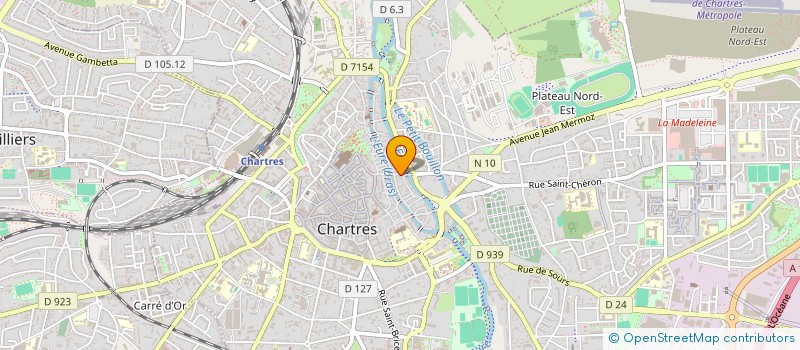 localisation de l'entreprise DE ZINC ET DE PLOMB à CHARTRES