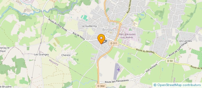 localisation de l'entreprise DE3M  BRINDAS