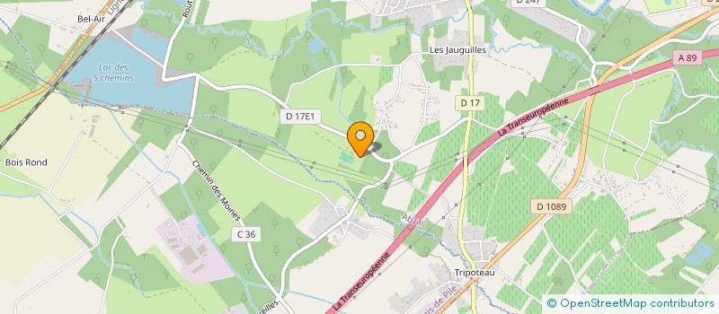 localisation de l'entreprise DEA 33  LES EGLISOTTES ET CHALAURES