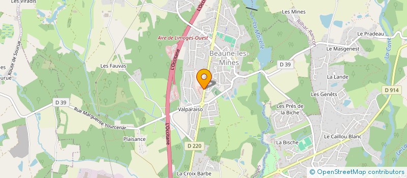 localisation de l'entreprise DEA à LIMOGES