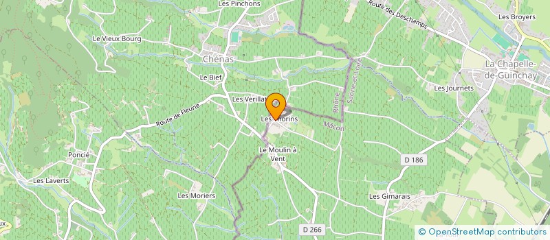 localisation de l'entreprise DEA  ROMANECHE-THORINS