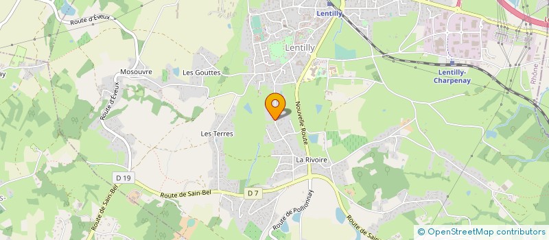 localisation de l'entreprise DEA DIFFUSION à LENTILLY