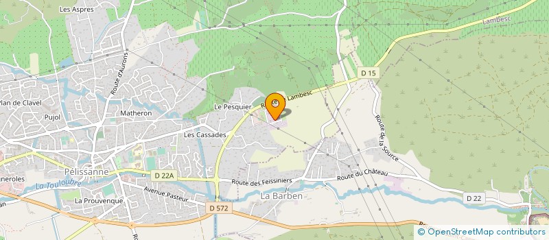 localisation de l'entreprise DEA FRANCE à PELISSANNE