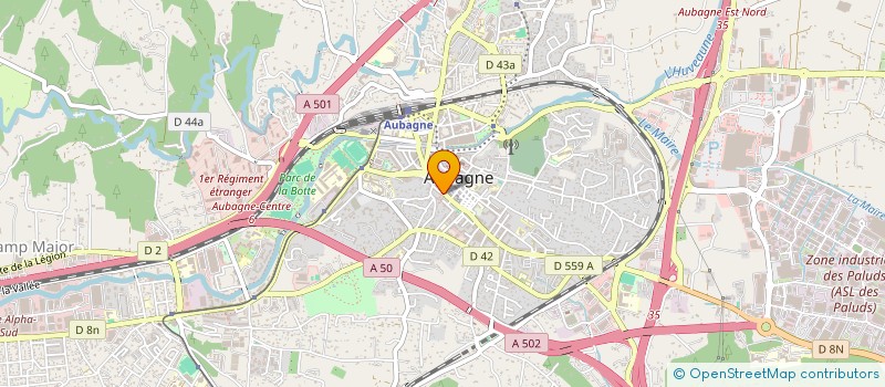 localisation de l'entreprise DEA INSTITUT à AUBAGNE