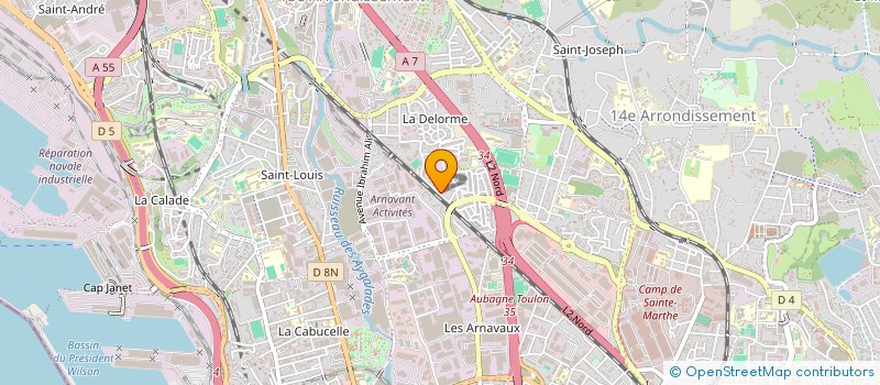 localisation de l'entreprise DEA SYSTEM FRANCE GRAND SUD à MARSEILLE