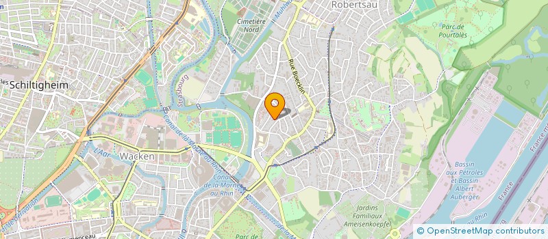 localisation de l'entreprise DEA1724  STRASBOURG