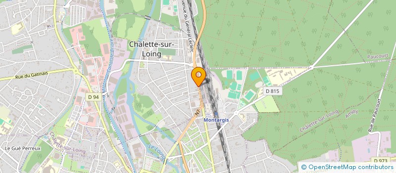localisation de l'entreprise DEAC à CHALETTE-SUR-LOING