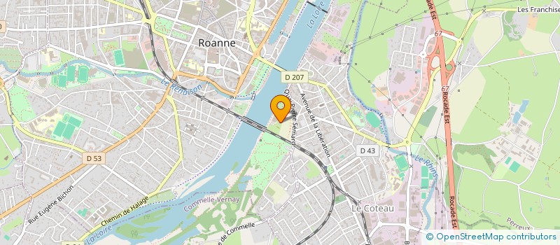 localisation de l'entreprise DEAL BOURGOIN  ROANNE