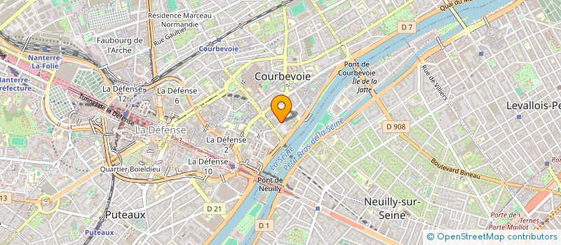 localisation de l'entreprise DEAL-FORCE à COURBEVOIE
