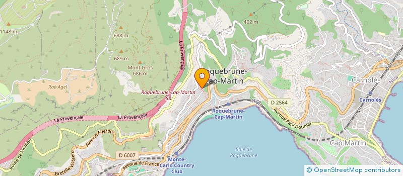 localisation de l'entreprise DEAL'M à ROQUEBRUNE-CAP-MARTIN