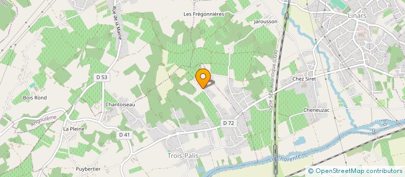 localisation de l'entreprise DEATH SHADOW AIRSOFT CHARENTE à TROIS-PALIS