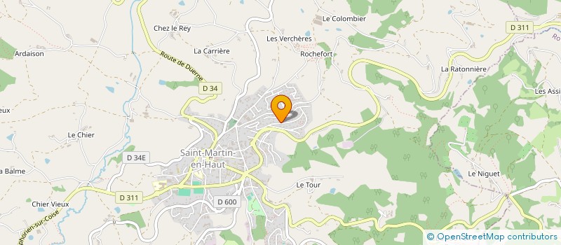 localisation de l'entreprise DEAU  SAINT-MARTIN-EN-HAUT