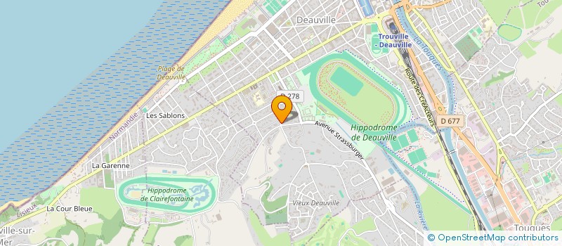 localisation de l'entreprise DEAUVILLE AIME LE CHEVAL  DEAUVILLE