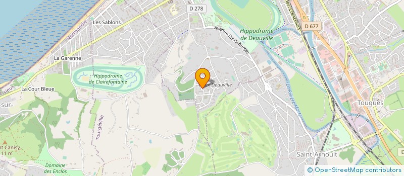 localisation de l'entreprise DEAUVILLE BRIDGE CLUB  DEAUVILLE