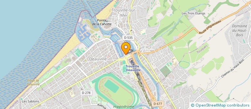 localisation de l'entreprise DEAUVILLE GLOBAL TRANSPORTS  DEAUVILLE