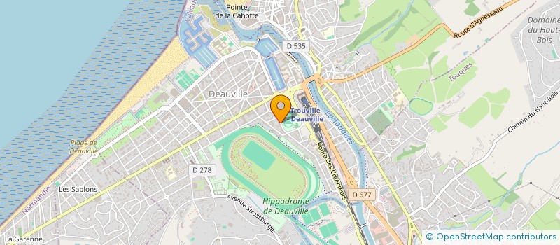 localisation de l'entreprise DEAUVILLE-TROUVILLE TRIATHLON  DEAUVILLE