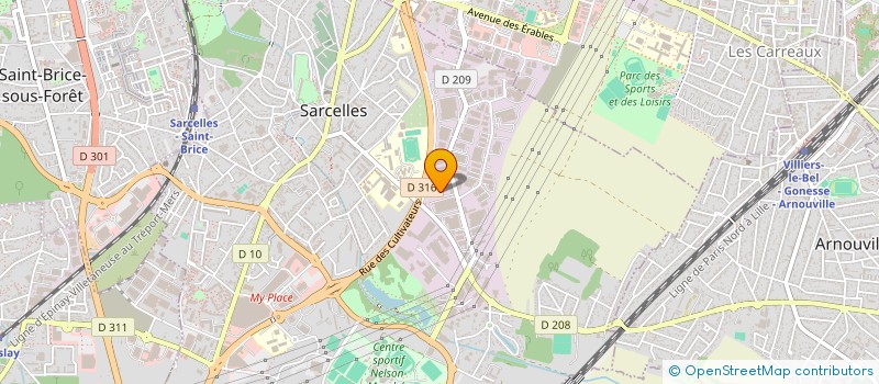 localisation de l'entreprise DEB à SARCELLES
