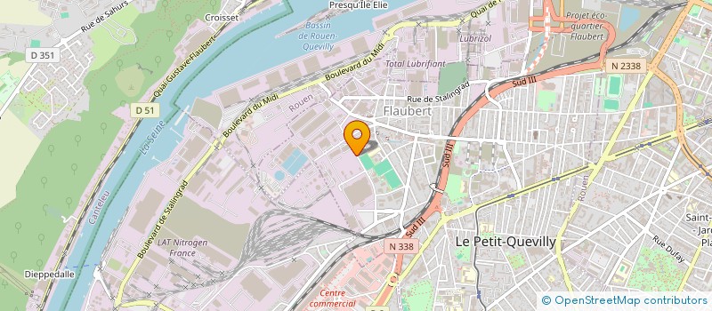 localisation de l'entreprise DEB BATIMENT à LE PETIT-QUEVILLY