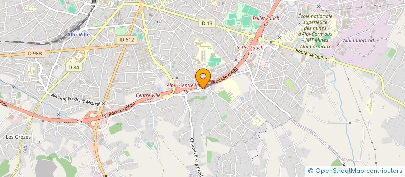 localisation de l'entreprise DEB INVEST  ALBI