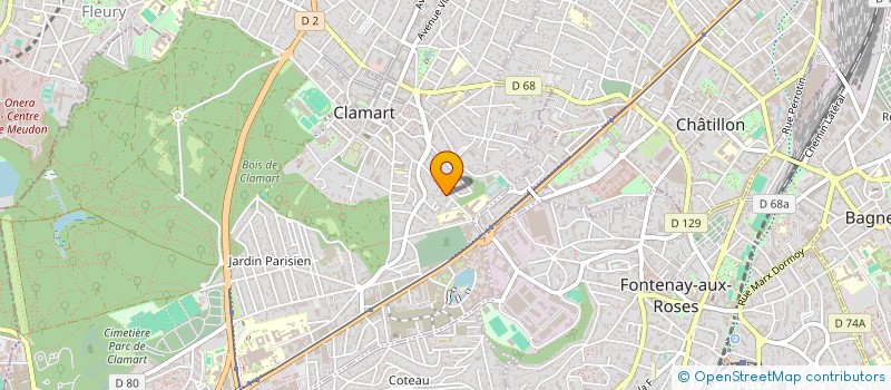 localisation de l'entreprise DEBA à CLAMART