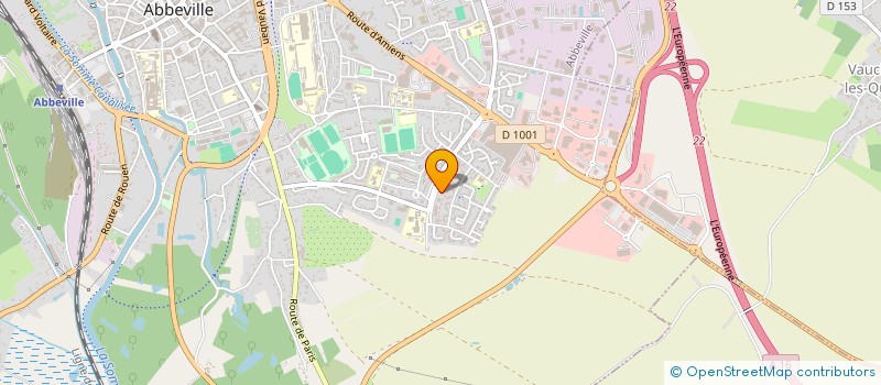 localisation de l'entreprise DEBACKER à ABBEVILLE