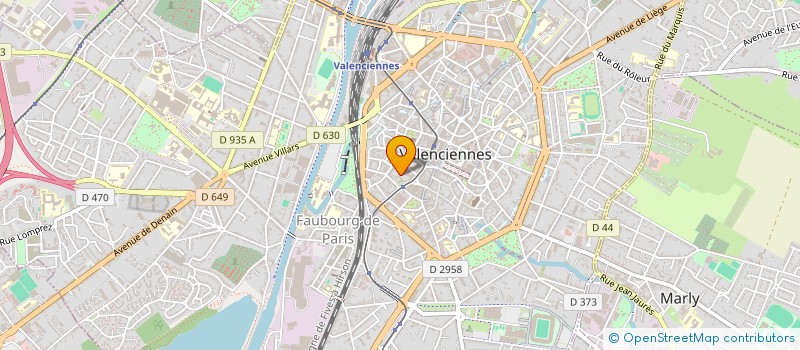 localisation de l'entreprise DEBACKER ASSOCIES à VALENCIENNES
