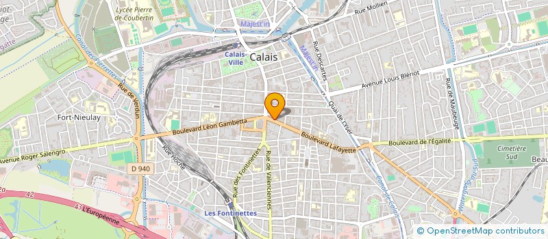 localisation de l'entreprise DEBACKER-PERARD à CALAIS