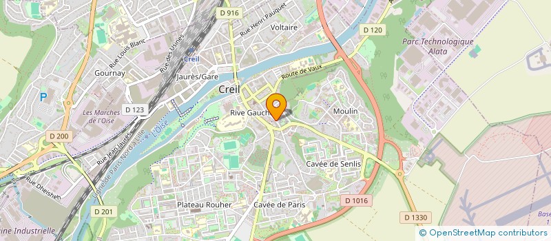 localisation de l'entreprise DEBAHI-TRANSPORT  CREIL