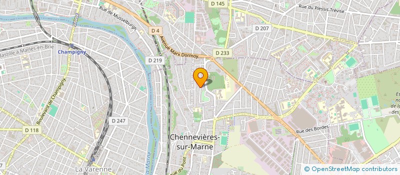 localisation de l'entreprise DEBAISIEUX X.L.S. à CHENNEVIERES-SUR-MARNE