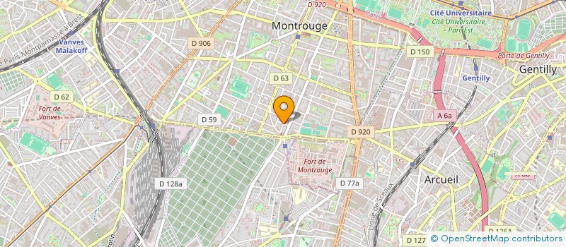 localisation de l'entreprise DEBARCADERE  MONTROUGE