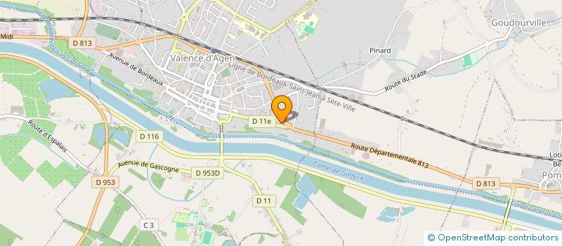 localisation de l'entreprise DEBARD & FILS  VALENCE