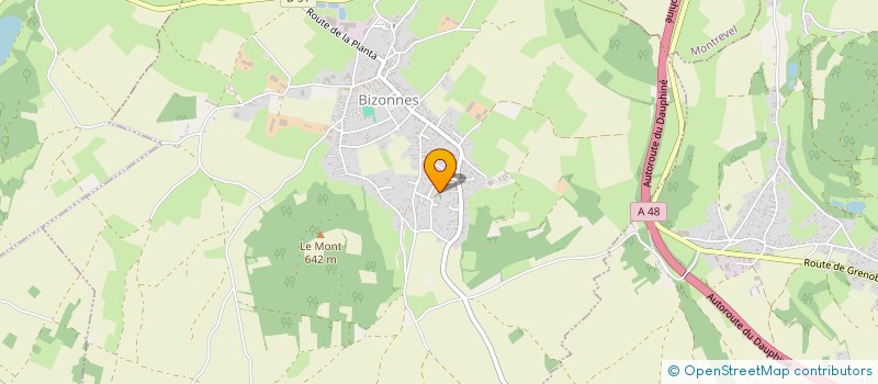 localisation de l'entreprise DEBARDAGE FORESTIER DES TERRES FROIDES  BIZONNES