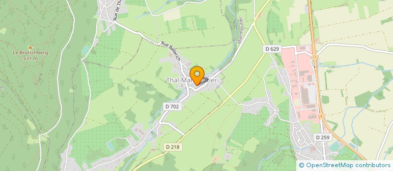 localisation de l'entreprise DEBARDAGE TRANS FOREST BRILL  THAL-MARMOUTIER