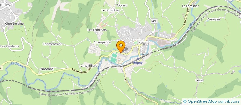 localisation de l'entreprise DEBARRAS 42  REGNY