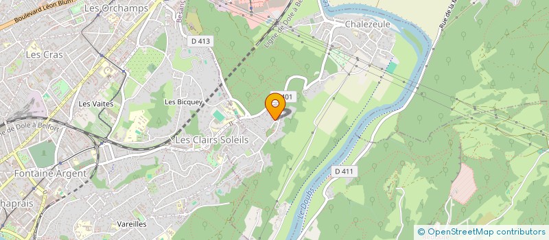 localisation de l'entreprise DEBARRAS BORIS HUSY  CHALEZEULE