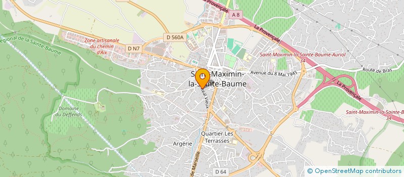 localisation de l'entreprise DEBARRAS C'EST VOUS à SAINT-MAXIMIN-LA-SAINTE-BAUME