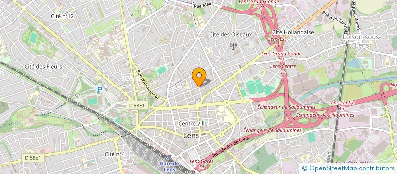 localisation de l'entreprise DEBARRE COUVERTURE à LENS