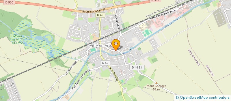 localisation de l'entreprise DEBAVELAERE  VITRY-EN-ARTOIS