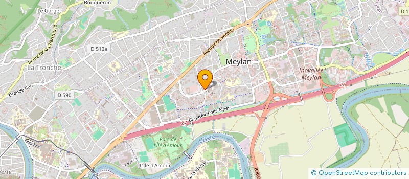 localisation de l'entreprise DEBAZ  MEYLAN