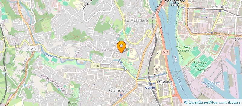 localisation de l'entreprise DEBBAB'S  OULLINS-PIERRE-BENITE