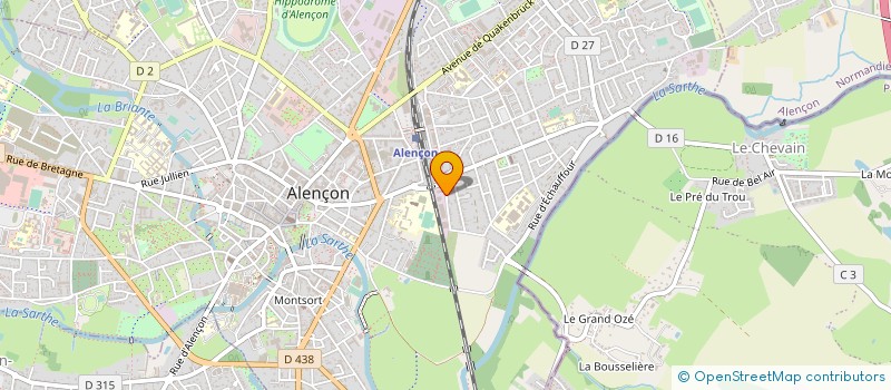 localisation de l'entreprise DEBCIA à ALENCON