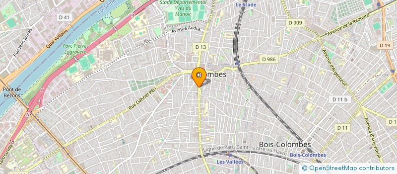 localisation de l'entreprise DEBE-DESCHAMPS ET BAROUX-ELECTRICITE à COLOMBES