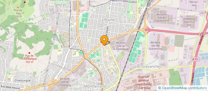 localisation de l'entreprise DEBEAUJOU HOLDING  CLERMONT-FERRAND