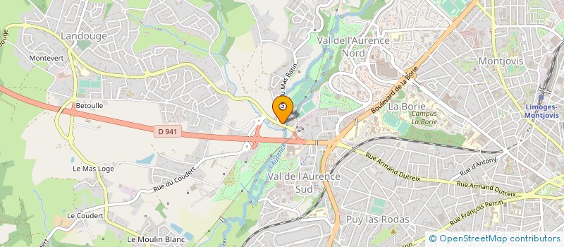 localisation de l'entreprise DEBEAUPTE ET FILS à LIMOGES
