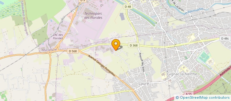 localisation de l'entreprise DEBEAUX à GIGNAC-LA-NERTHE